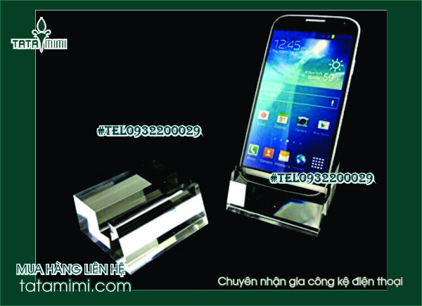 Kệ điện thoại uốn theo độ dài tủ