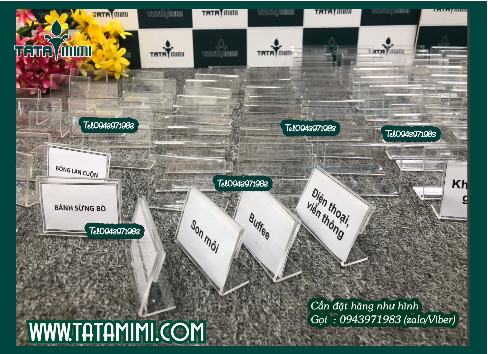 Bộ sản phẩm mica cho nhà hàng và quán cà phê