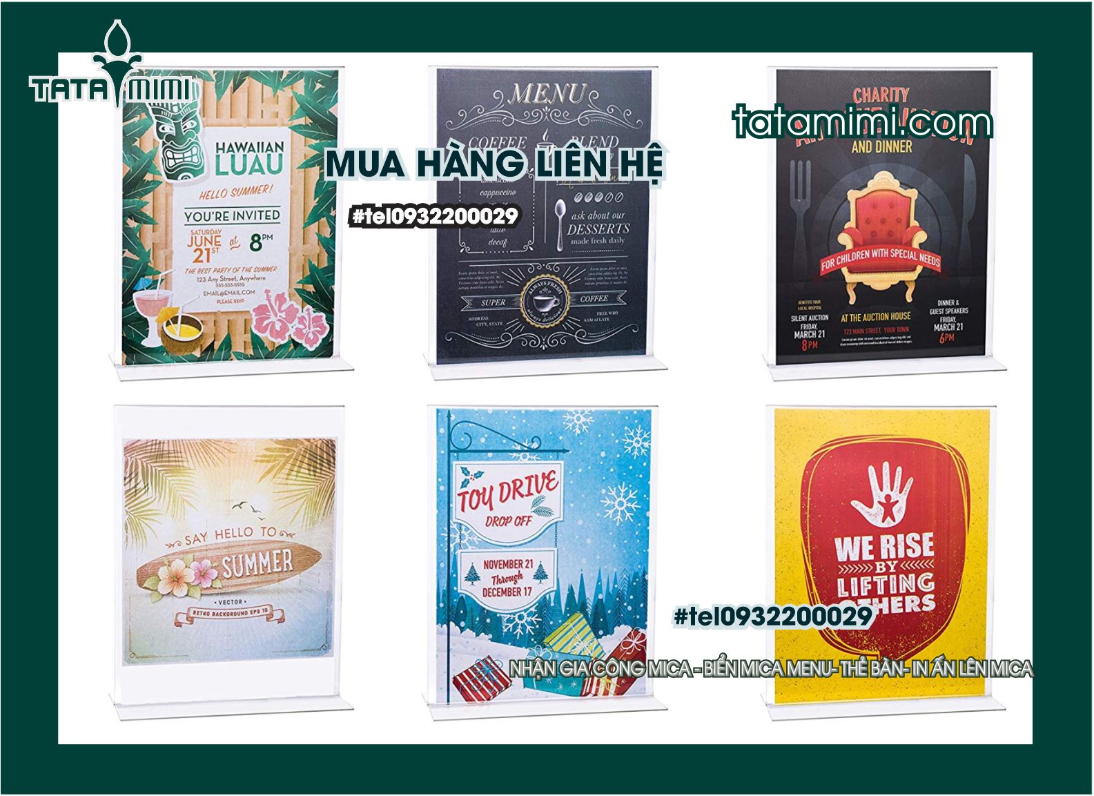 Địa điểm bán Kệ Mica Menu nhà hàng rẻ nhất