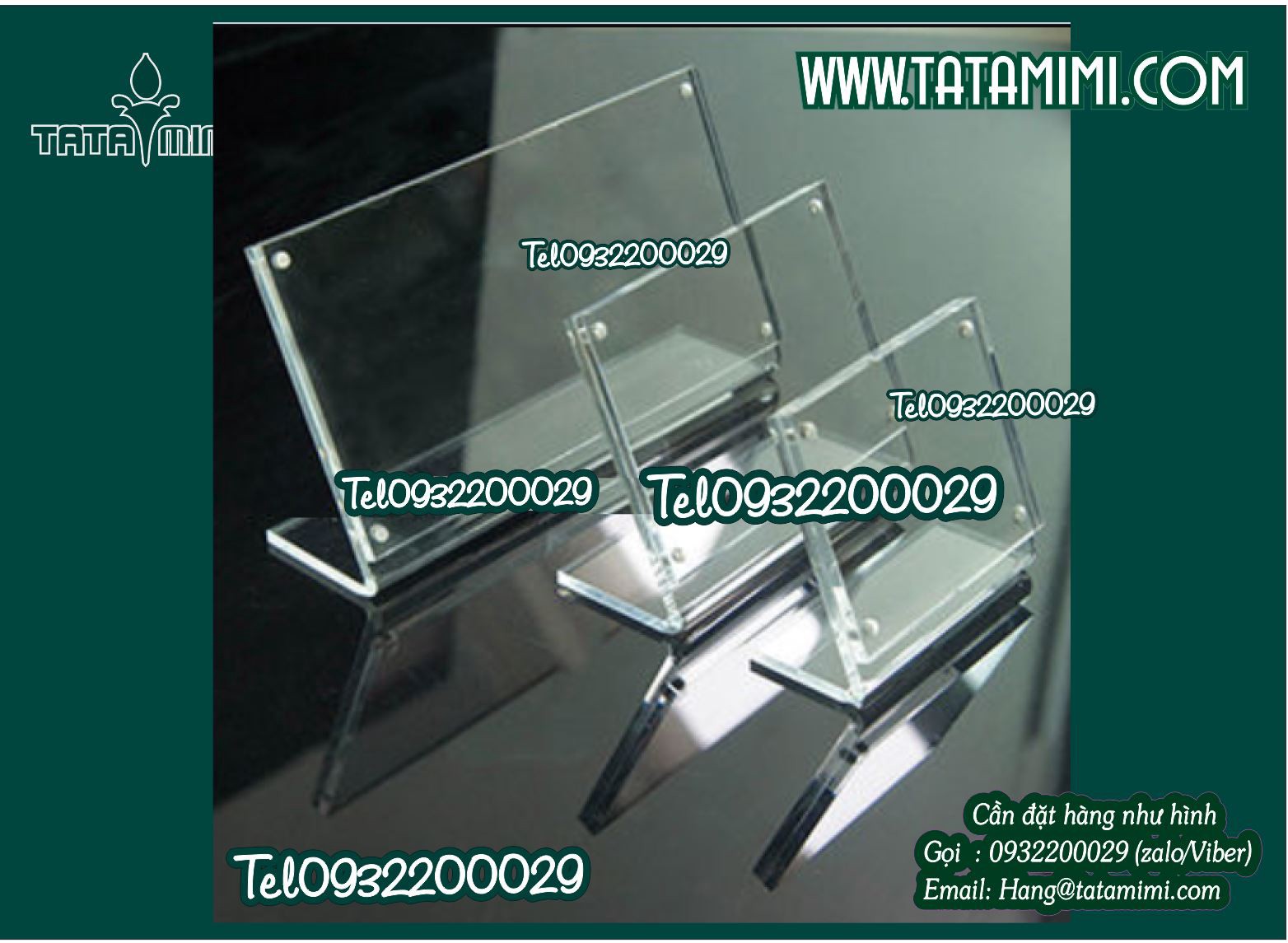 Kệ mica hít nam châm chữ L