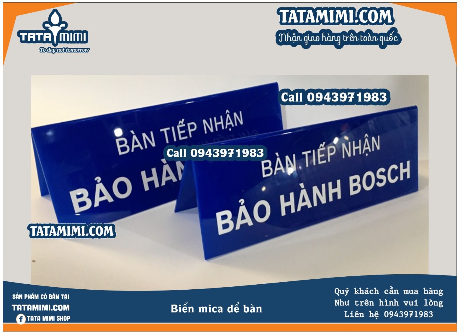 Biển để bàn cho quầy thu ngân nên làm mẫu nào