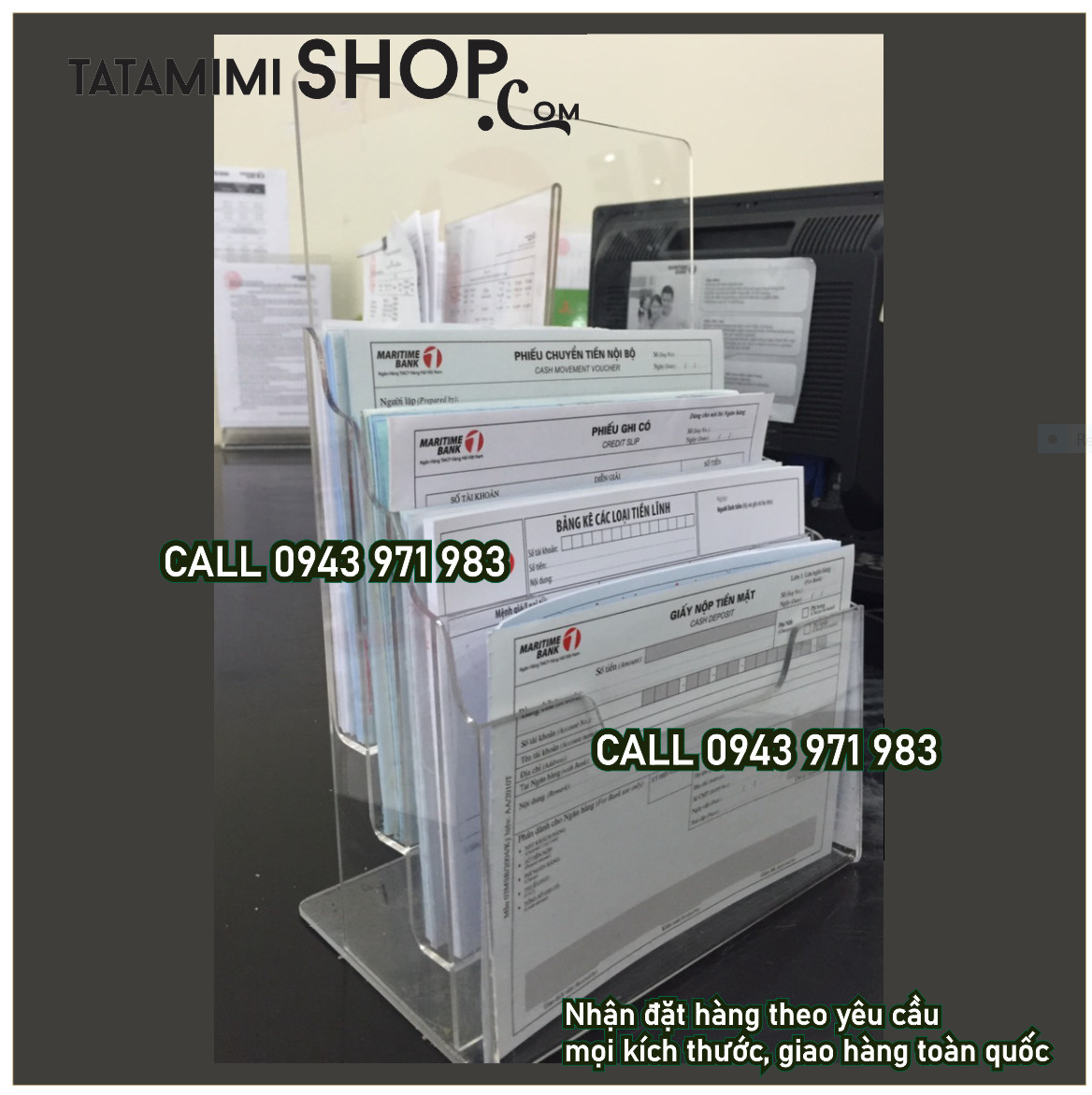 Kệ tờ rơi để bàn nên làm mấy tầng