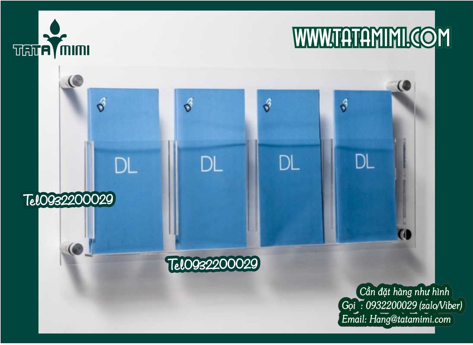 kệ checklist mica treo tường