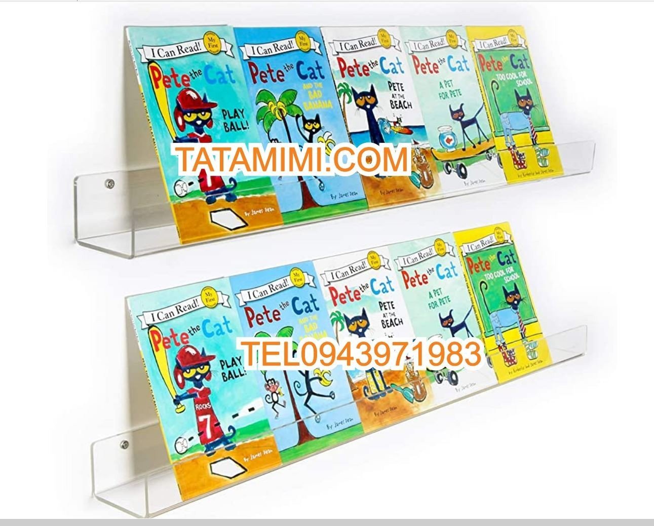 Kệ để sách các kích thước từ mica