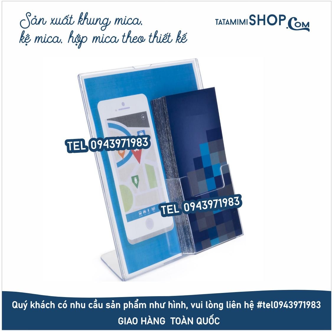 Hộp tờ rơi để bàn chia ngăn