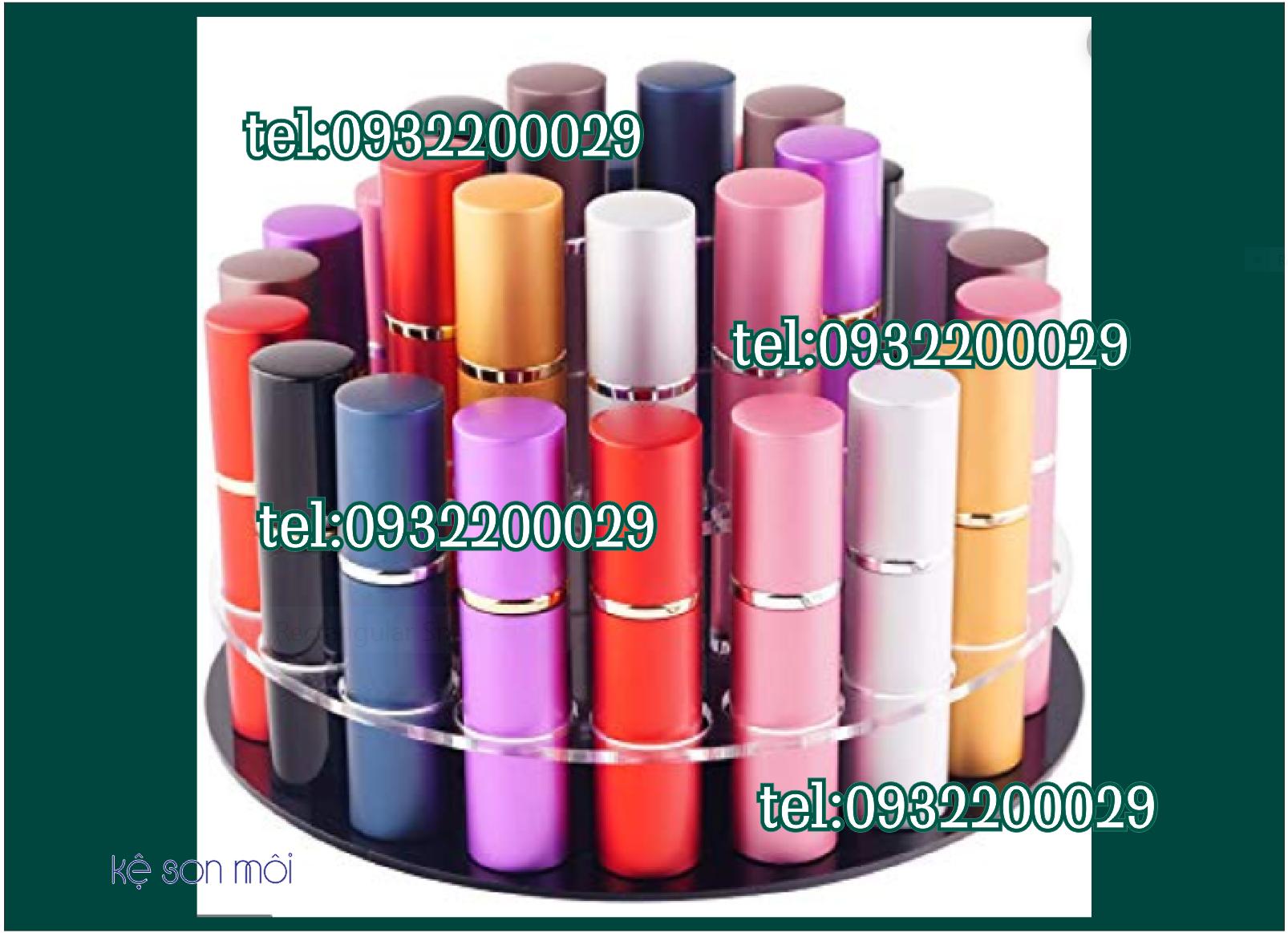 Kệ để mỹ phẩm- kệ để mỹ phẩm trụ xoay