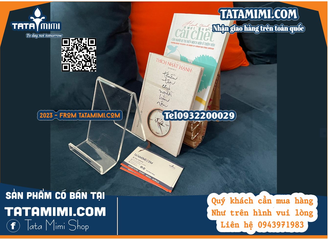 Kệ để sách các kích thước từ mica