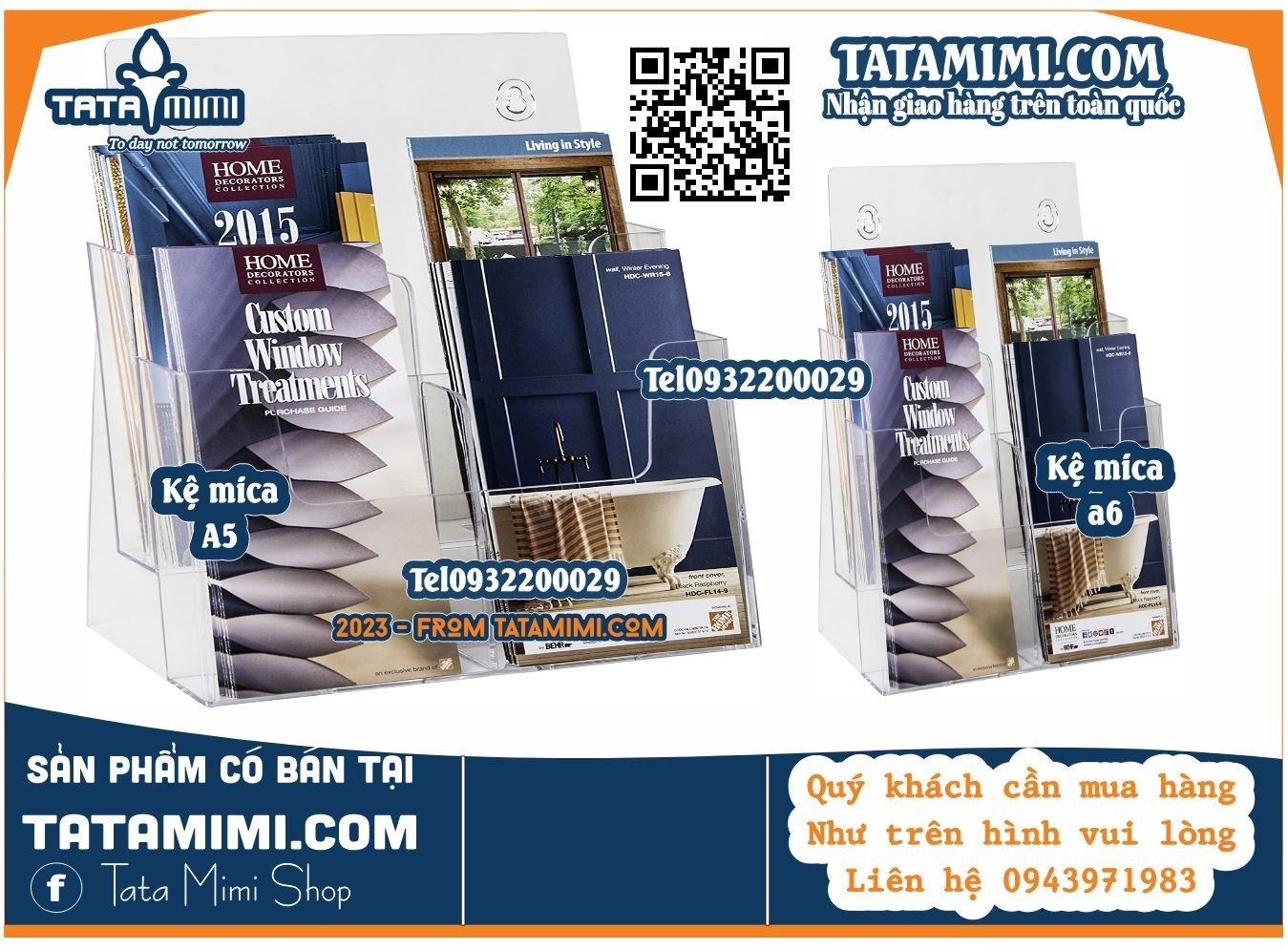 Kệ để bàn từ mica