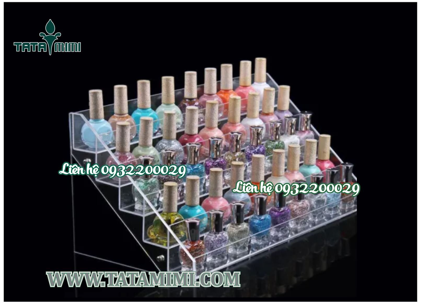 Kệ trưng bày sản phẩm cho cửa hàng mỹ phẩm