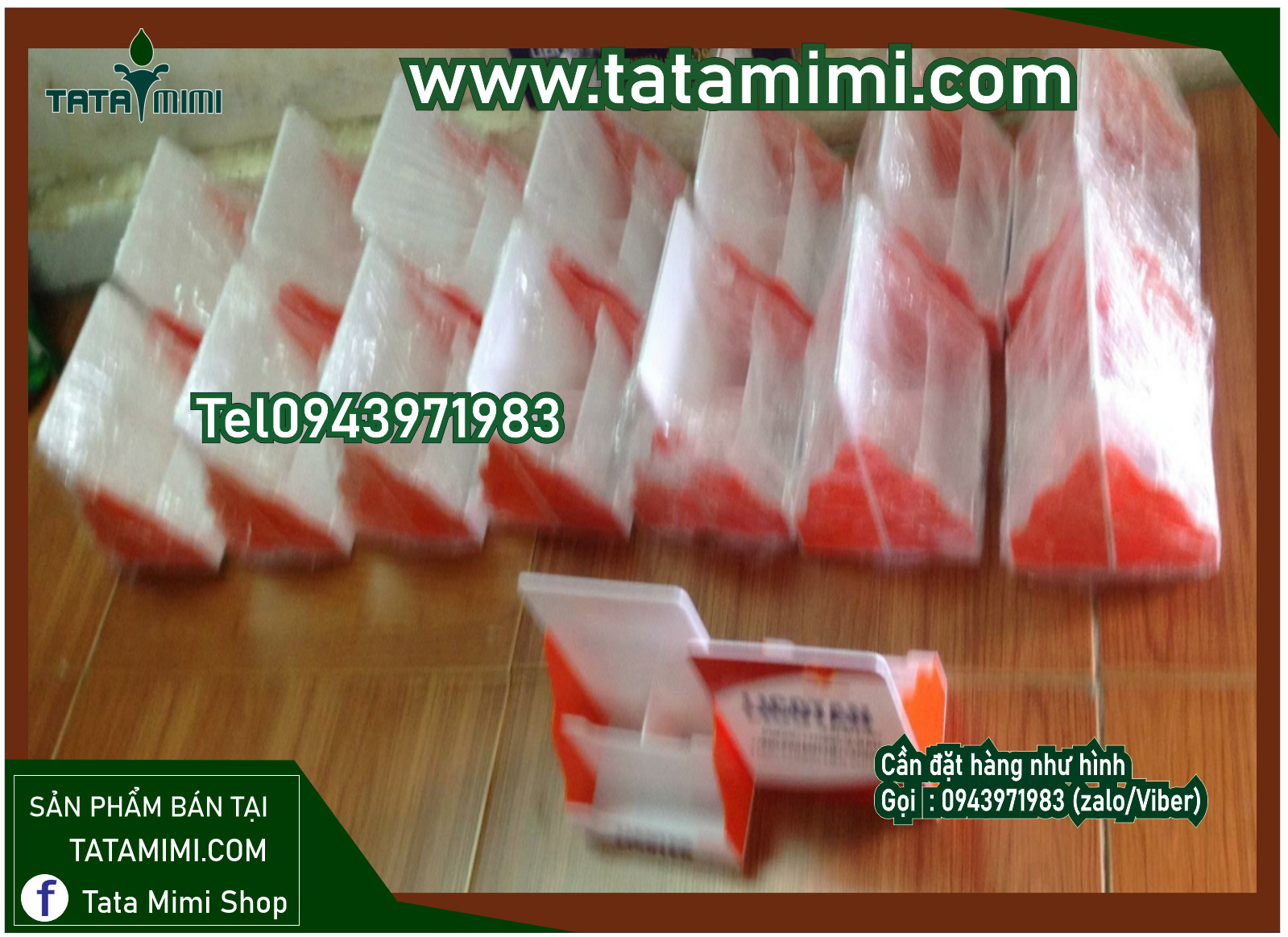 Kệ trưng bày thuốc để bàn logo in decal