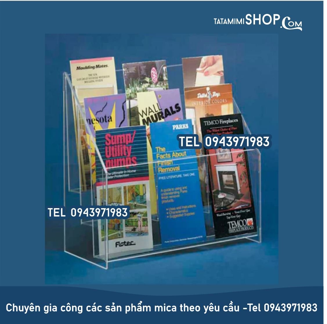 Kệ tờ rơi để bàn nên làm mấy tầng