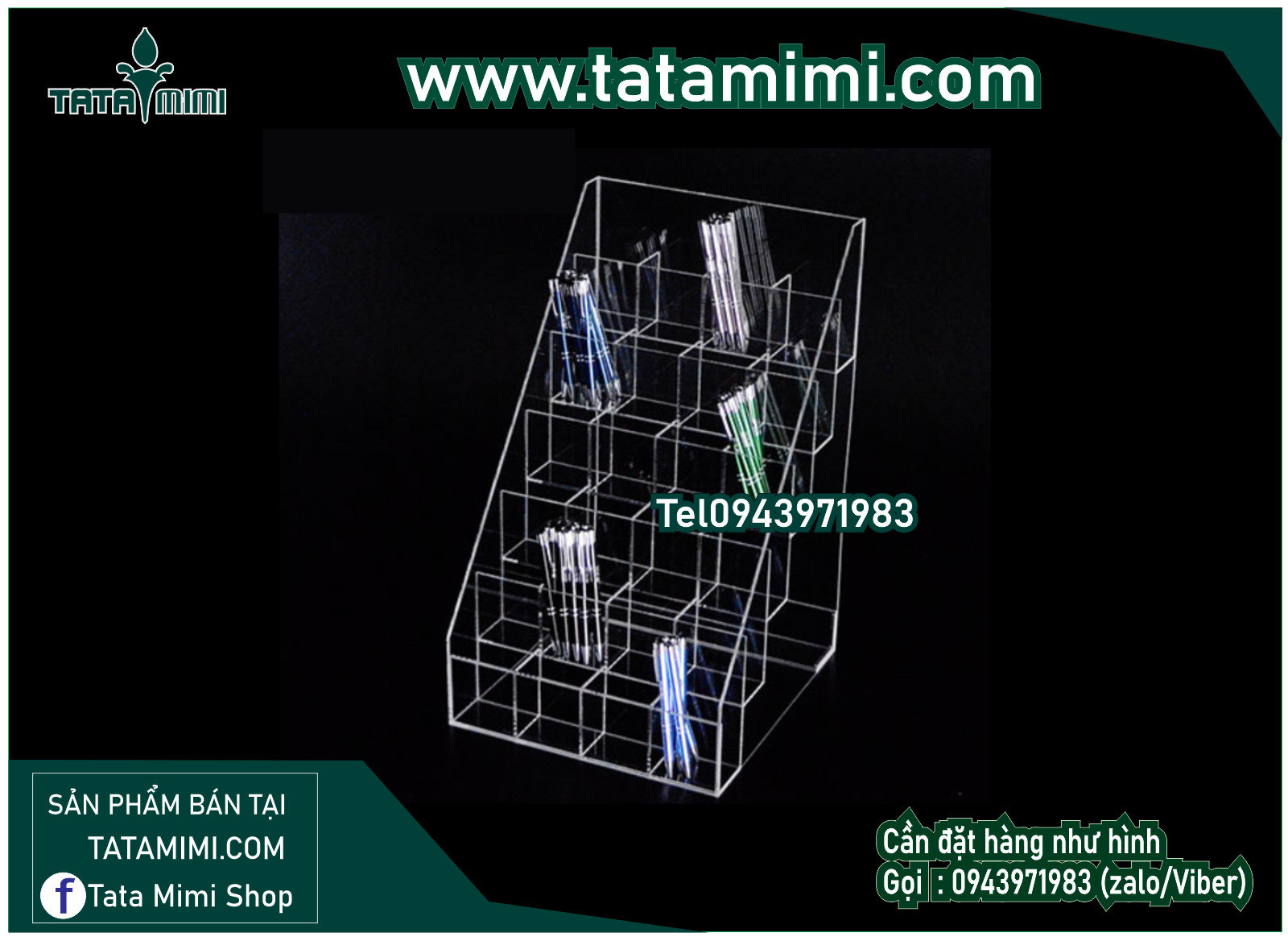 Kệ trưng bày làm theo kích thước sản phẩm