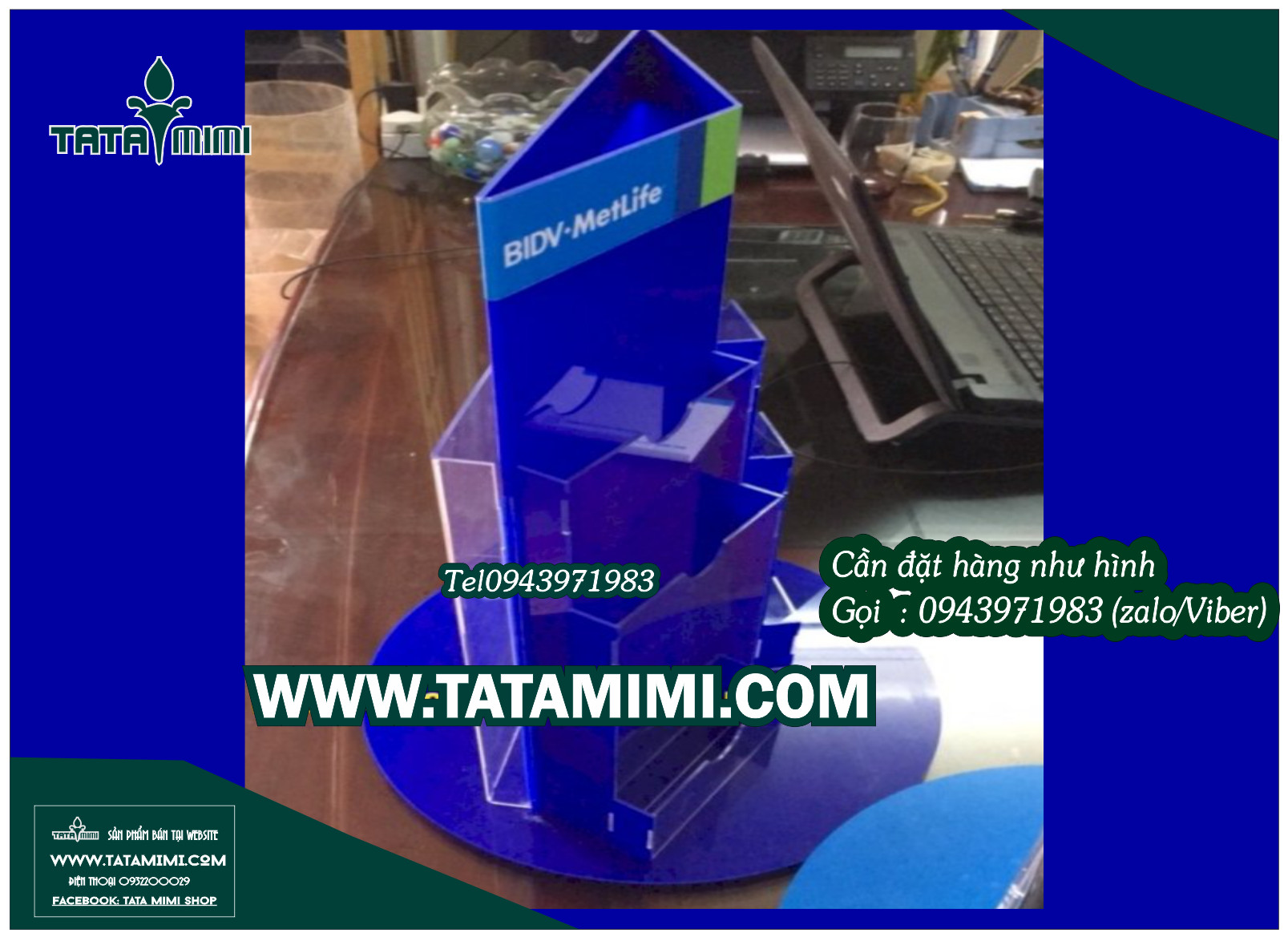 Kệ để tờ rơi xoay được và không xoay được