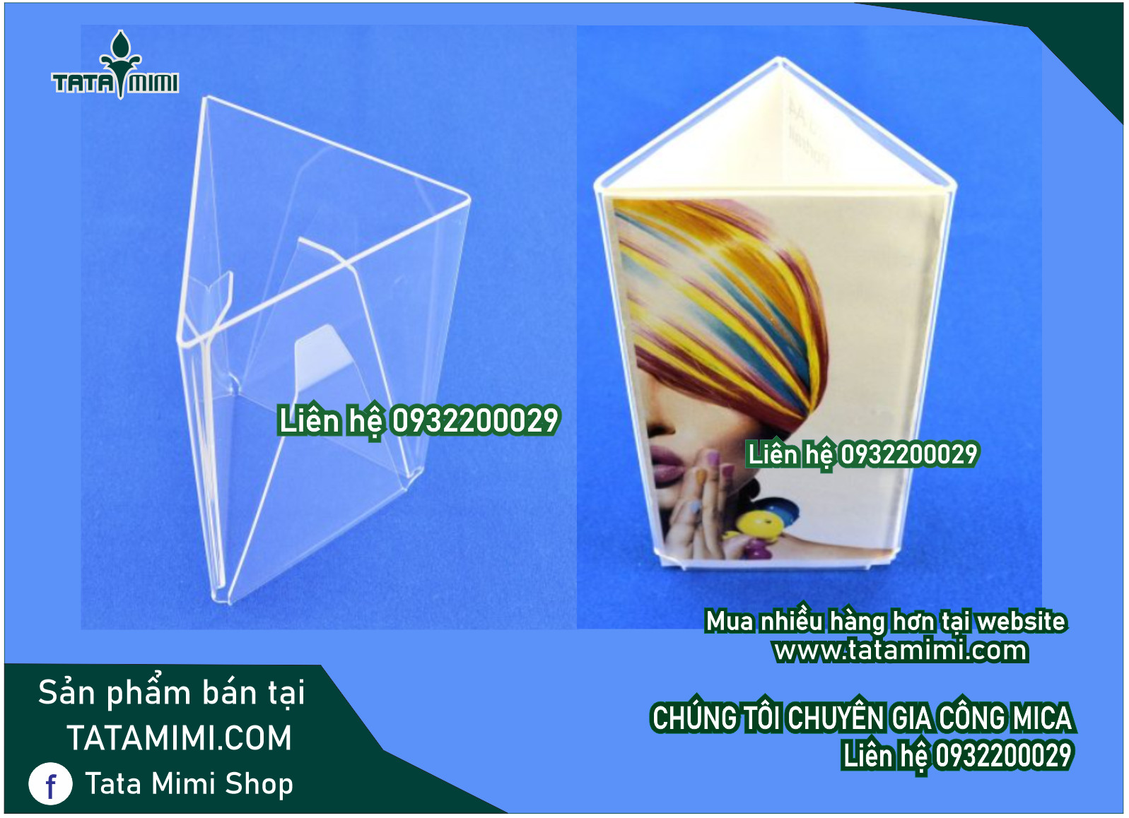 Kệ menu mica cho nhà hàng