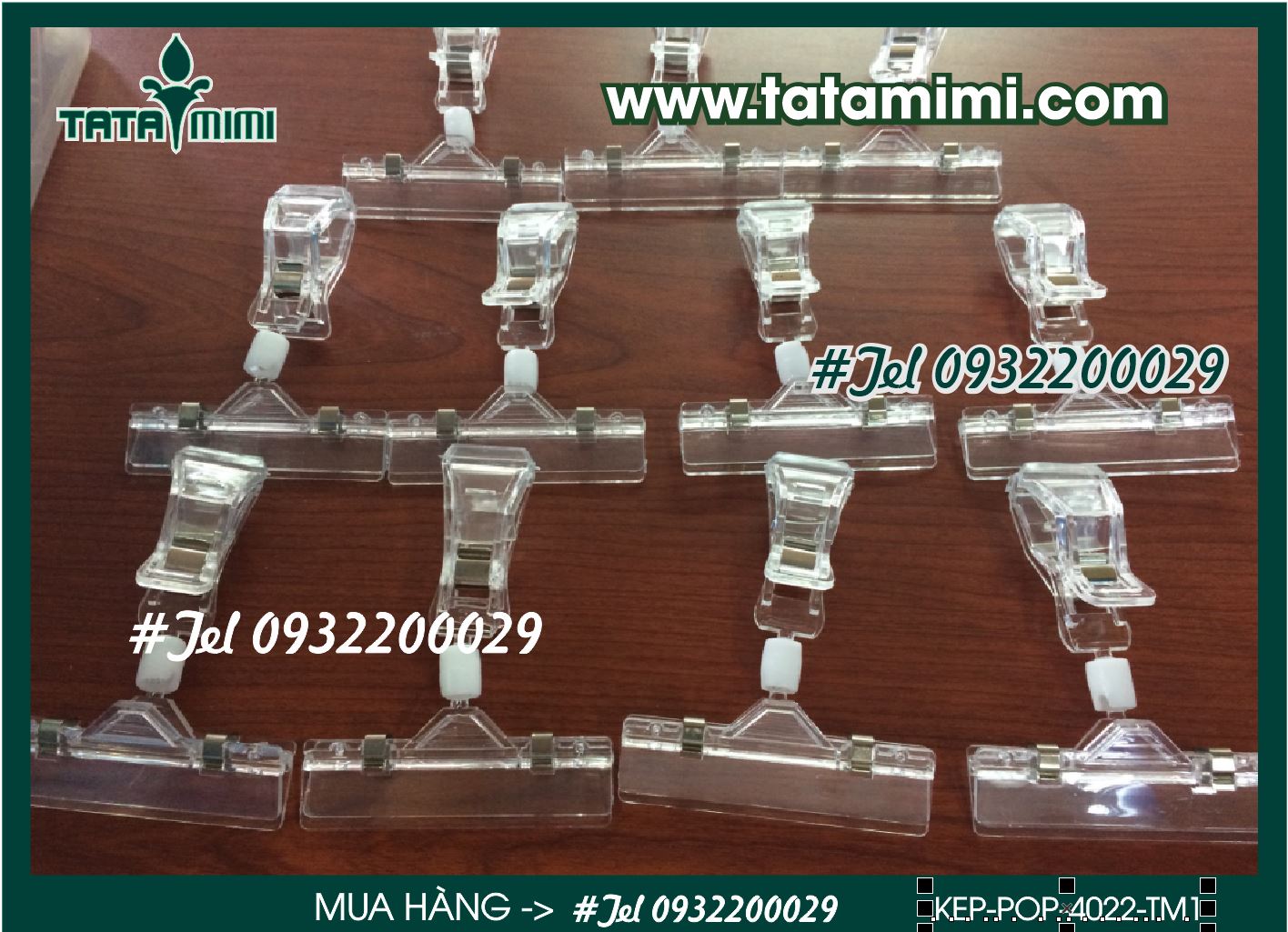 Kẹp pop có mẫu mica hoặc inox