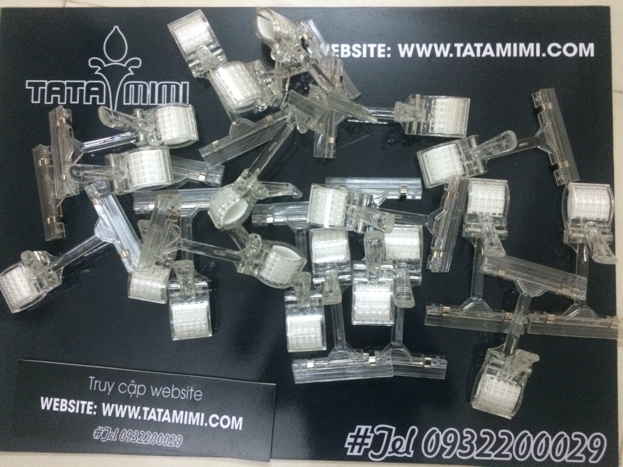 Kẹp pop từ mica hoặc sắt - inox