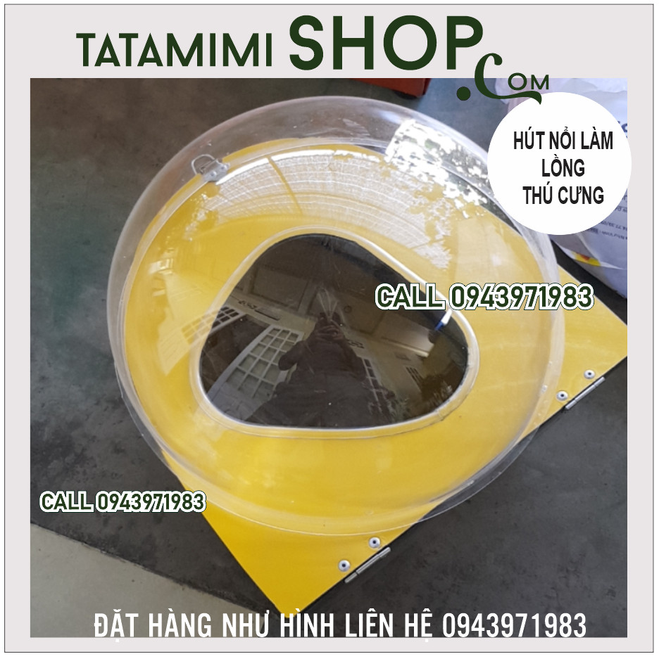 Hút nổi mica tạo nên lồng thú cưng