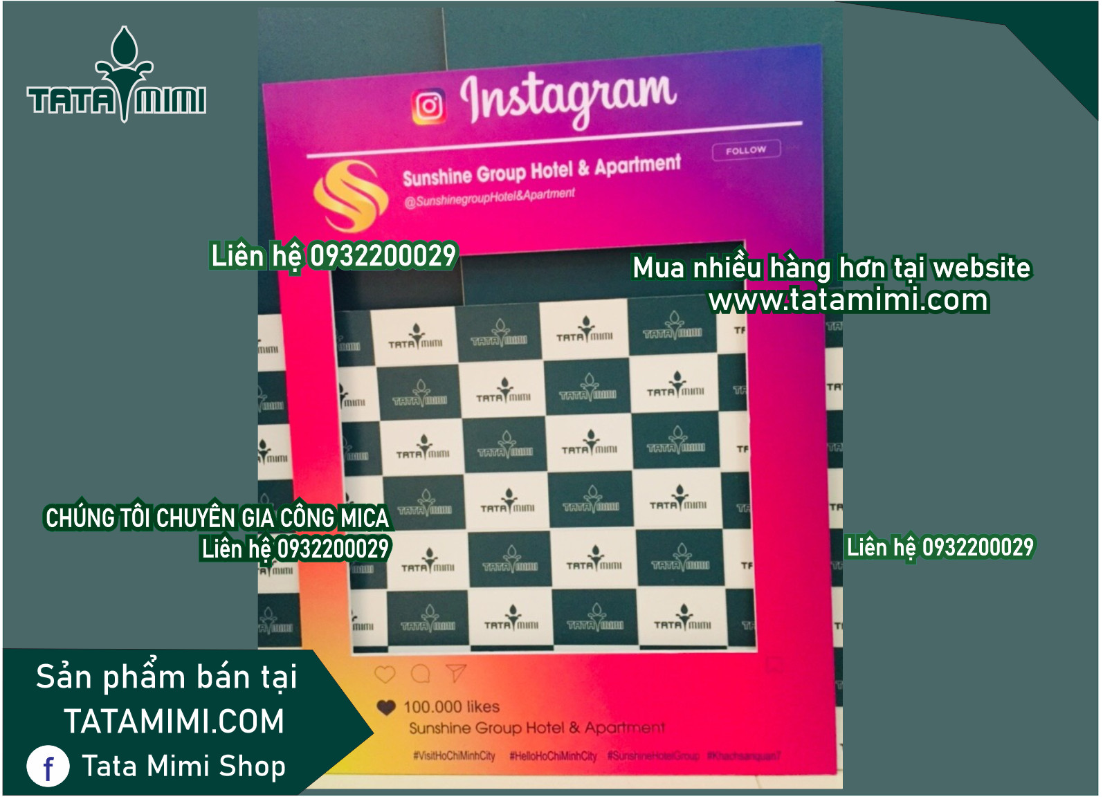 Khung chụp hình fomex bồi decal