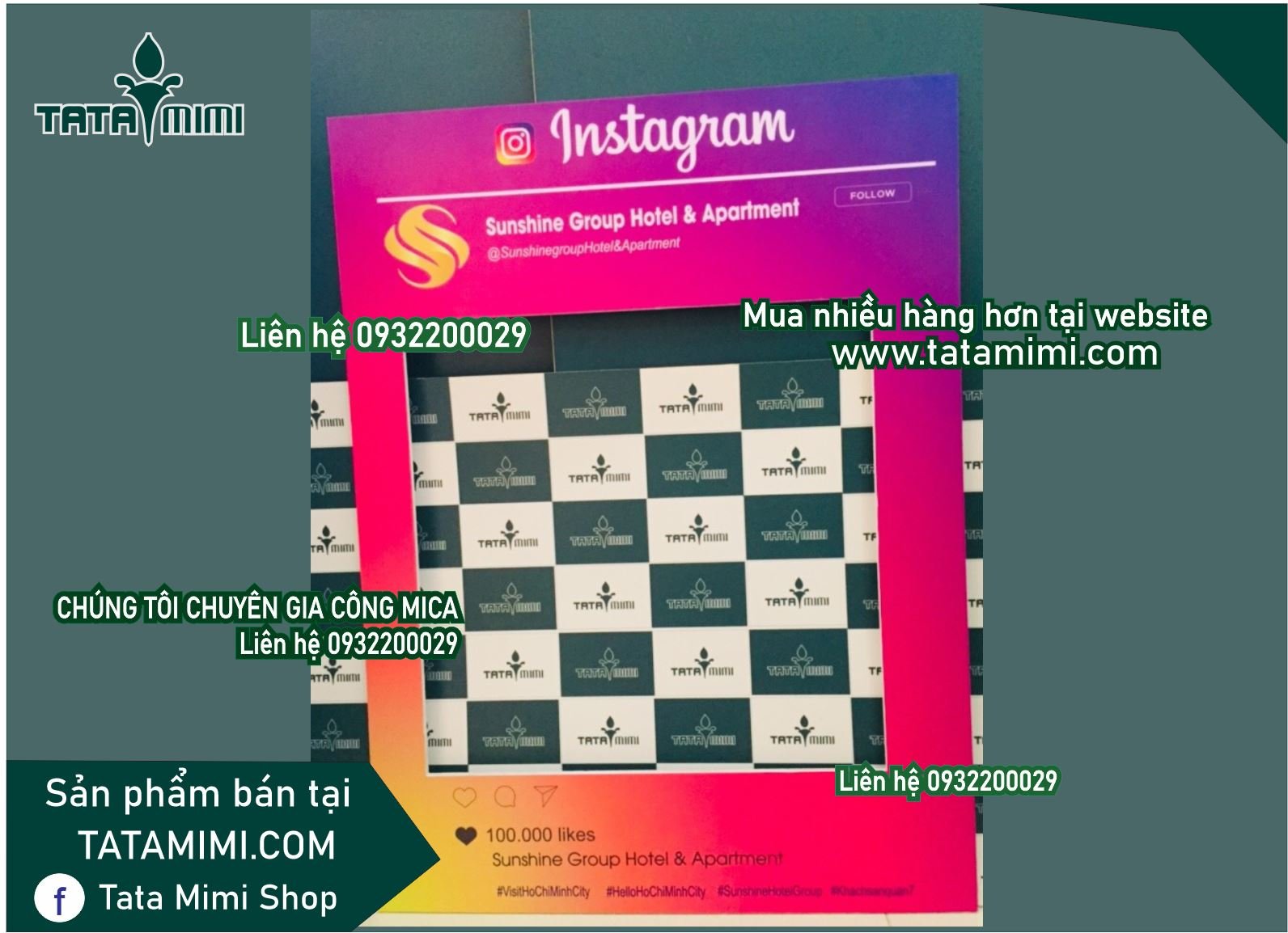 Khung chụp hình fomex bồi decal