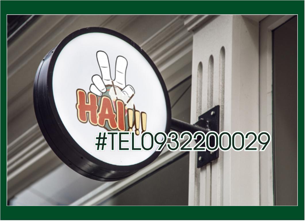 Biển công ty hút nổi có led cộng chân sắt