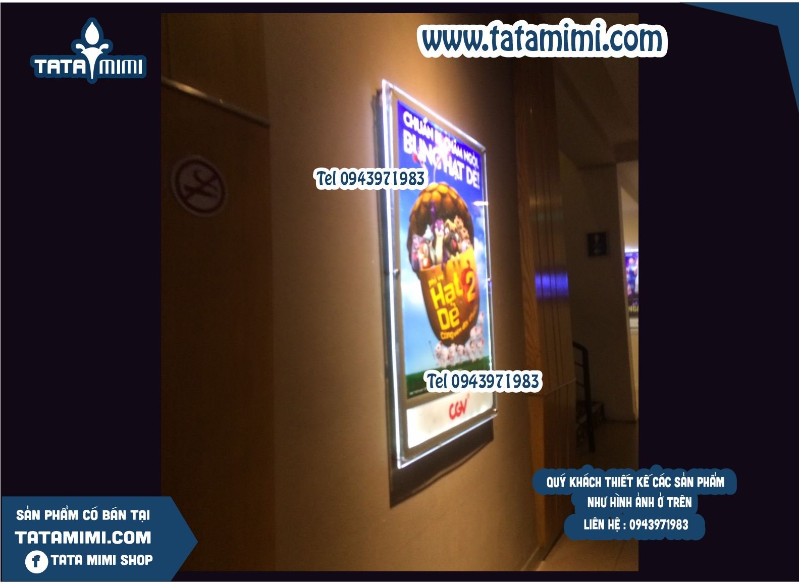 Biển menu treo tường có led