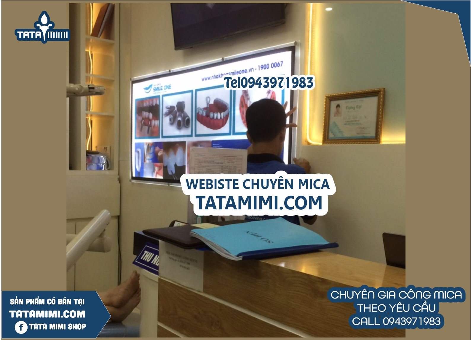 Hộp đèn quảng cáo từ mica siêu mỏng