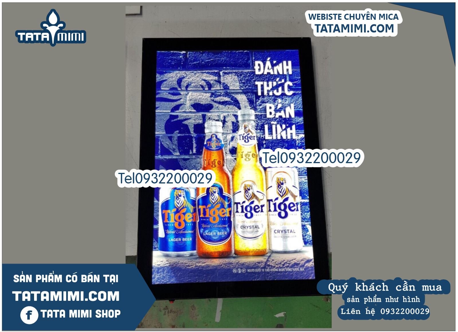 Biển menu treo tường có led