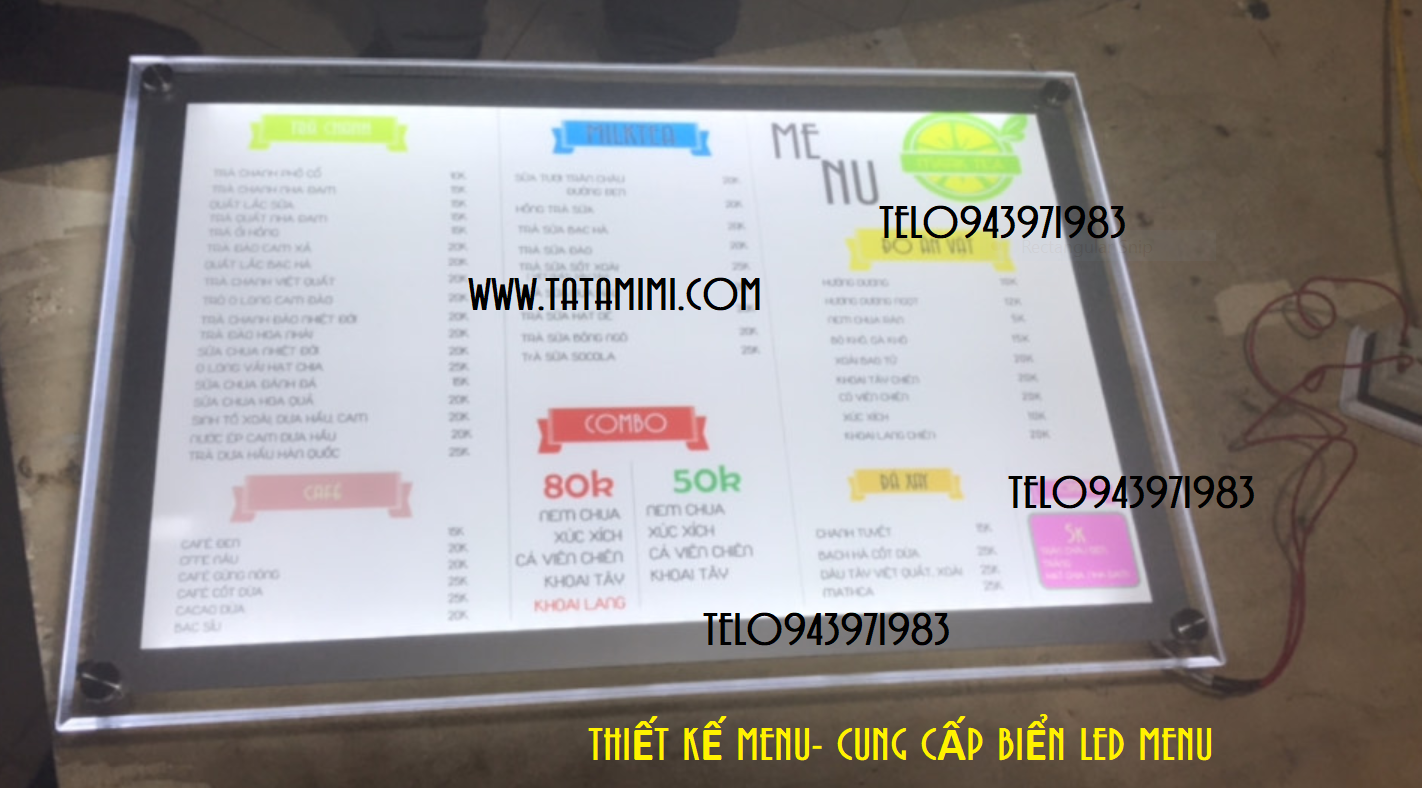 Bảng led-bảng menu siêu sáng