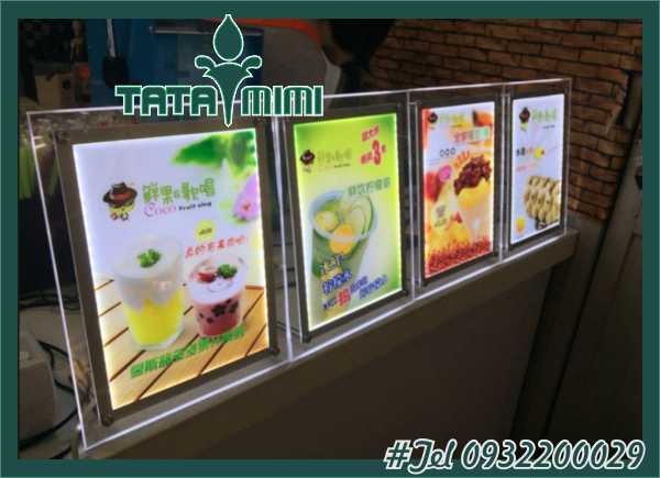 Bảng menu led từ mica