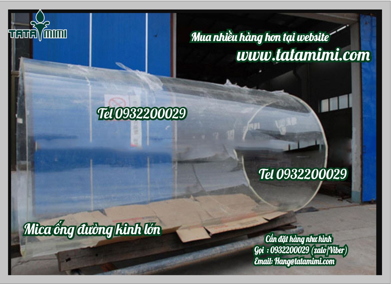 Ống mica đường kính lớn