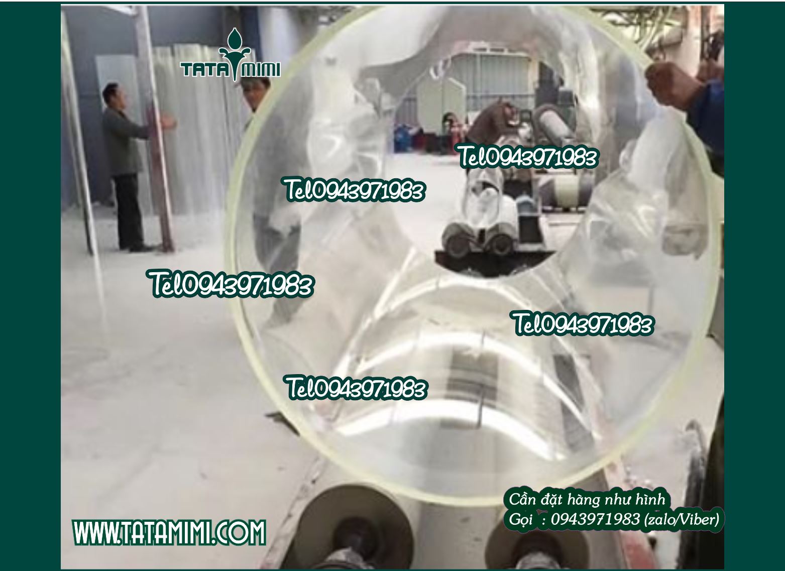 Ống mica trắng sữa cần đặt hàng