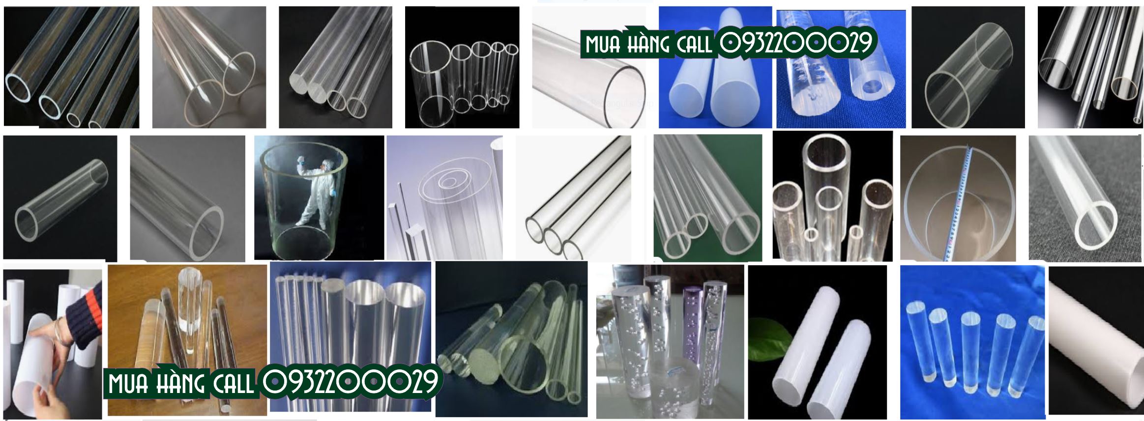 Ống đặc từ mica có sẵn