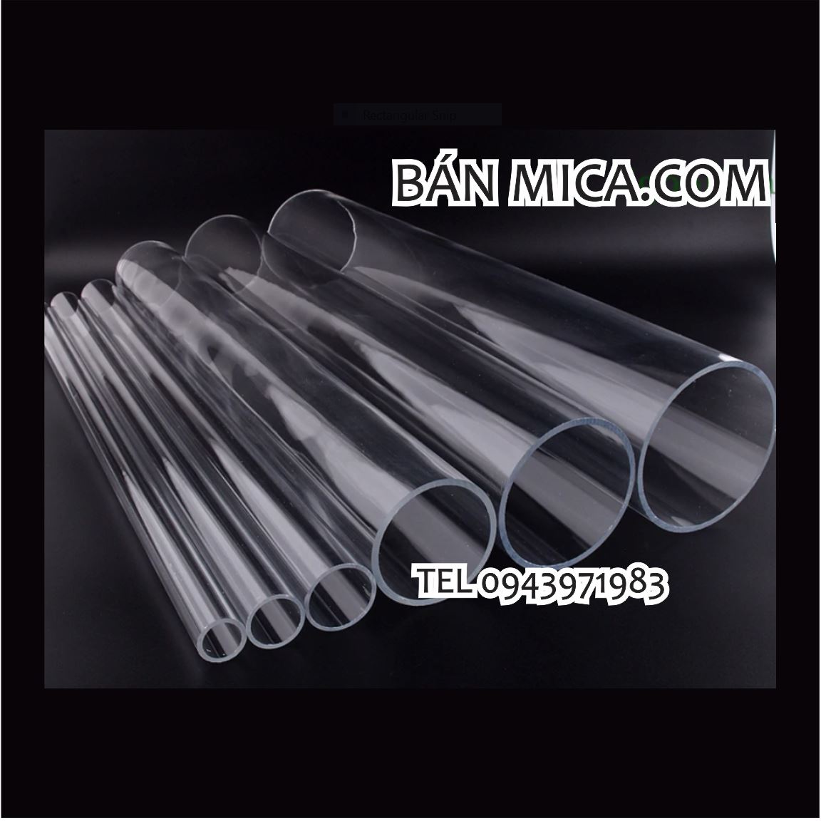 Ống trong-ống mica bán nguyên 2m
