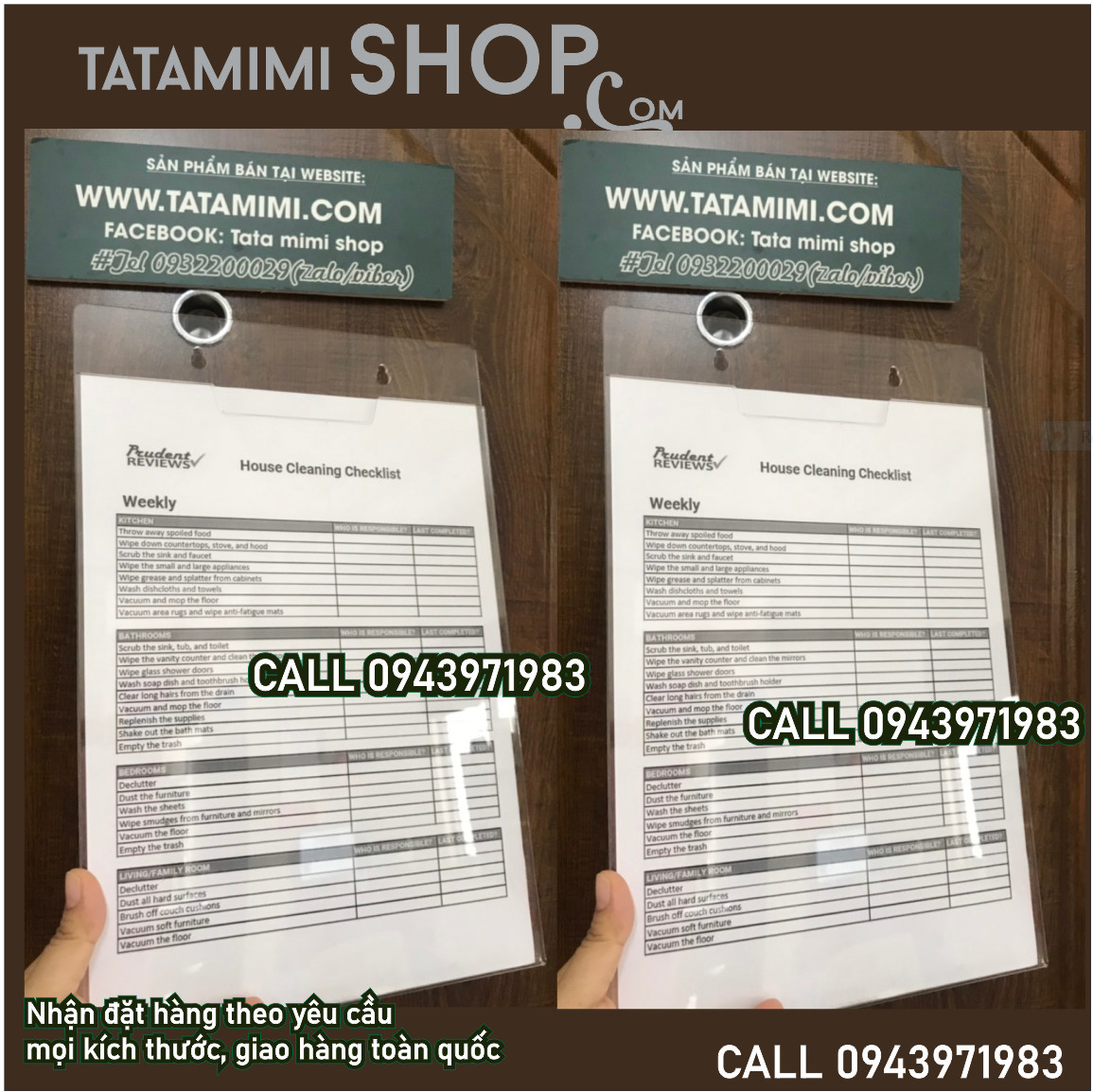 Kệ checklist sản xuất số lượng lớn