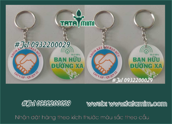 Móc khóa mica bền đẹp theo thời gian