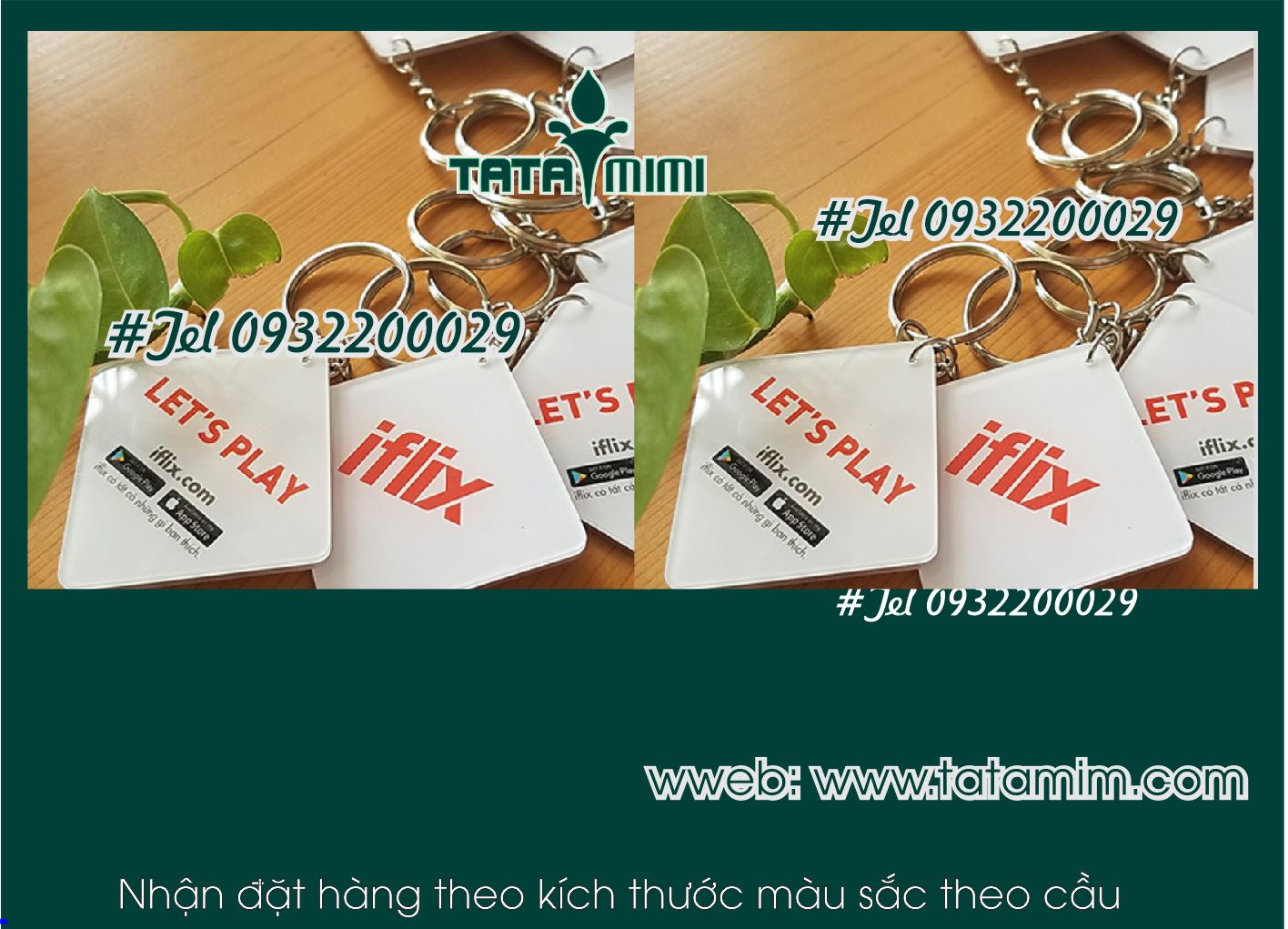 Móc khóa mica – móc khóa kỉ niệm