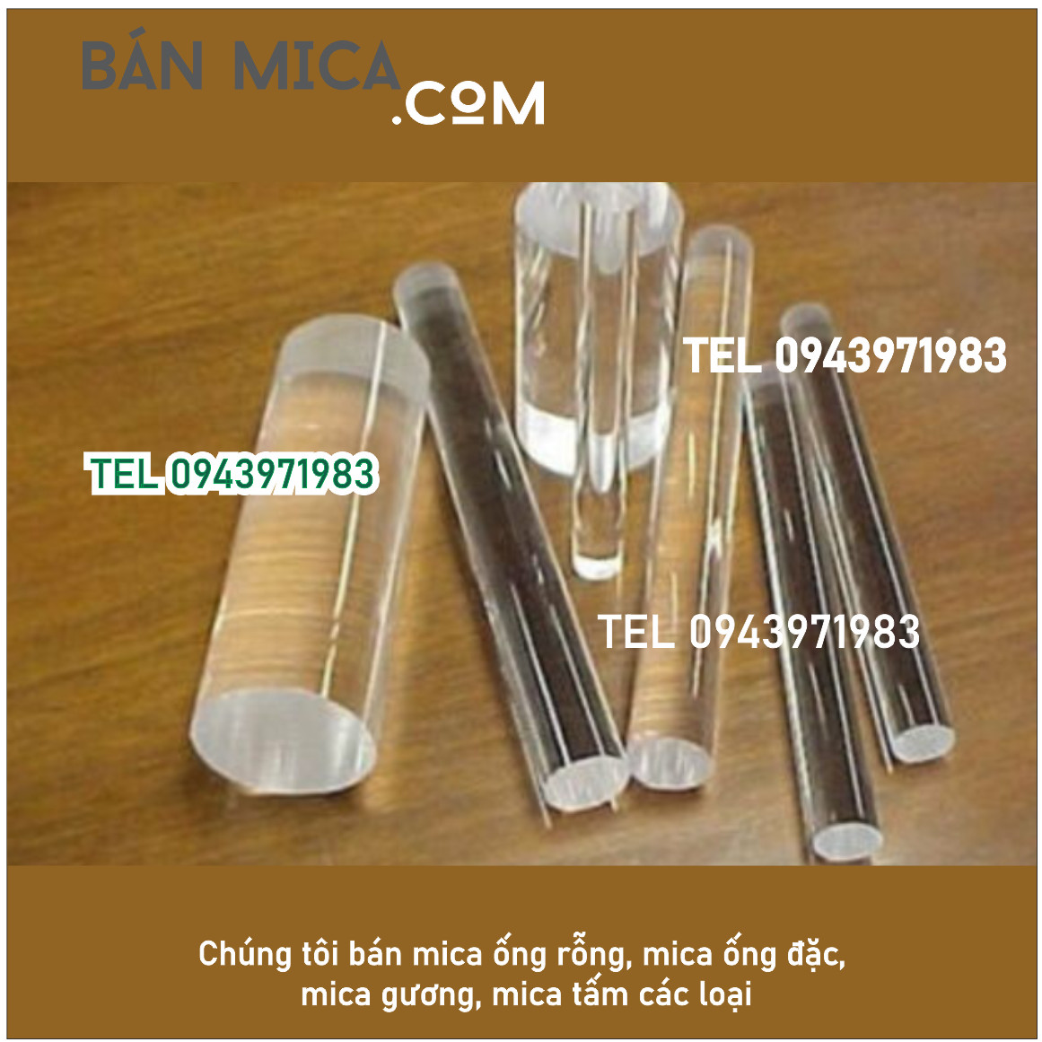 Ống mica hay còn gọi ống acrylic