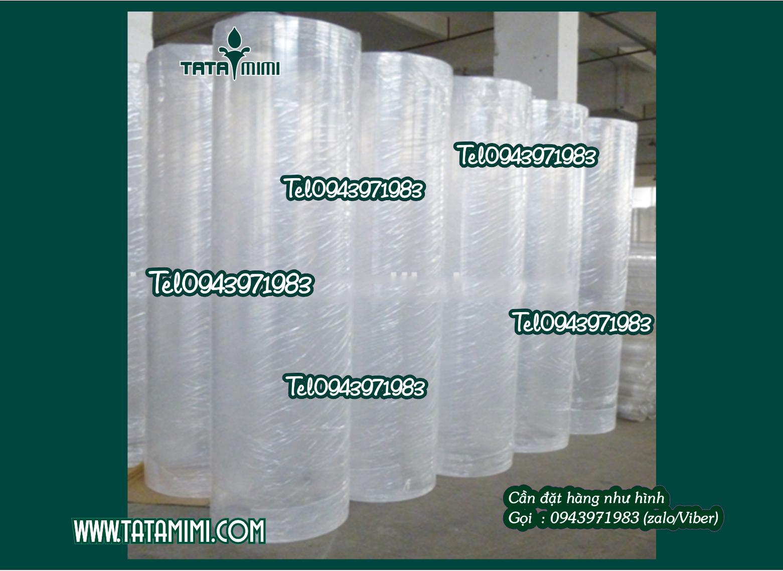 Ống mica đặc trong suốt và sủi bọt