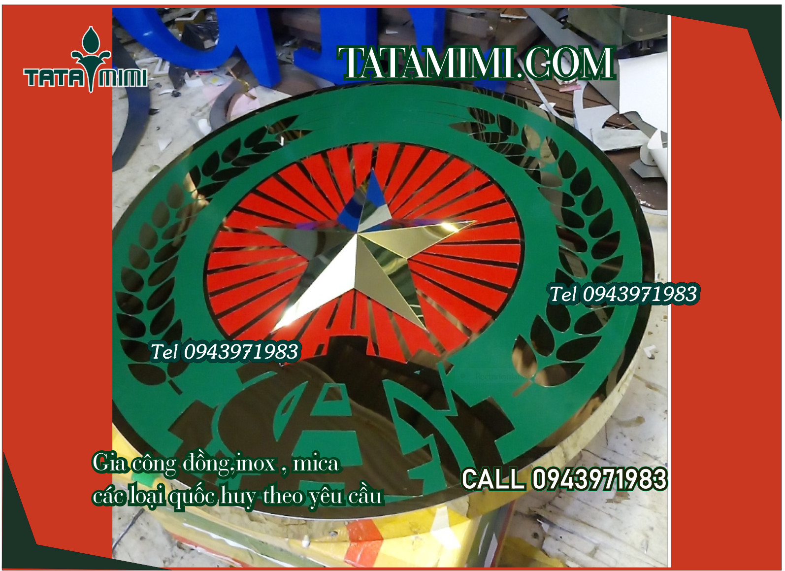 Sản xuất quốc huy công an