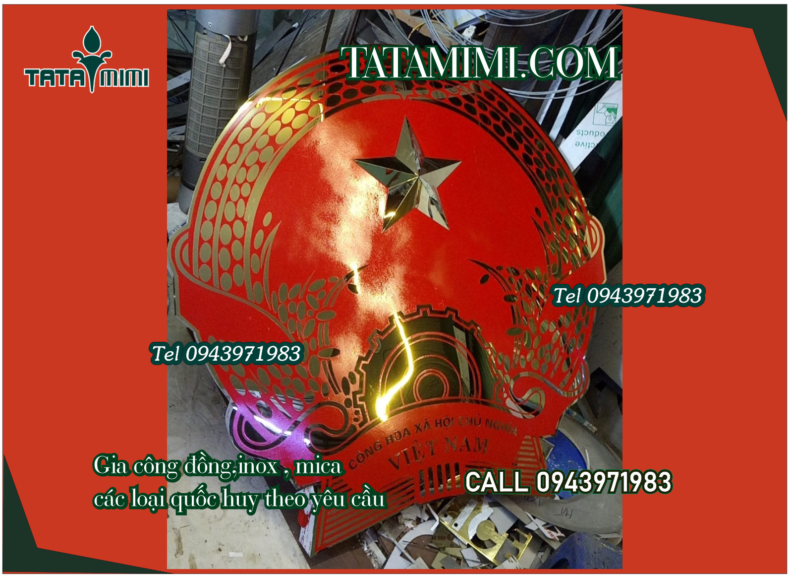 Sản xuất quốc huy công an