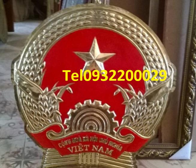 Làm quốc huy bằng inox