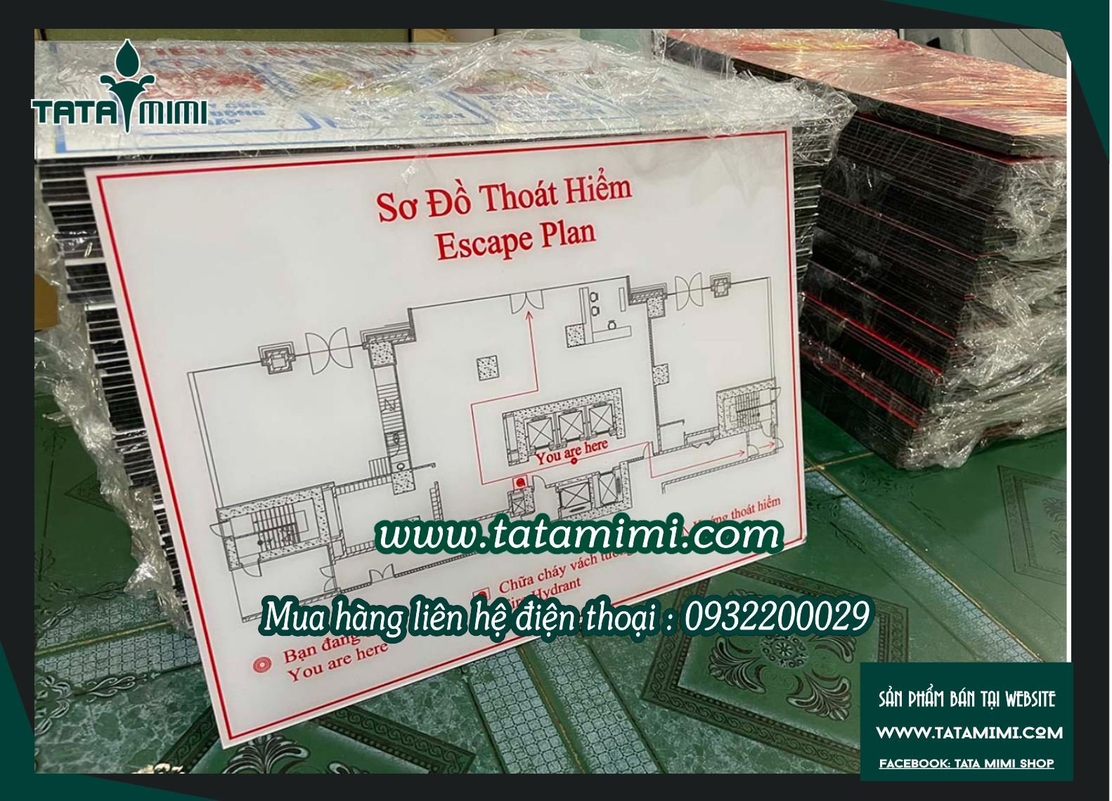 Sơ đồ thoát hiểm in sắc nét