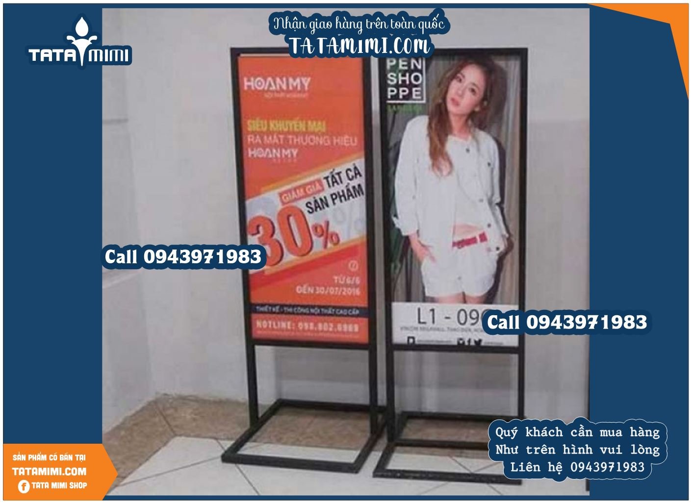 Standee ngoài trời chống nước