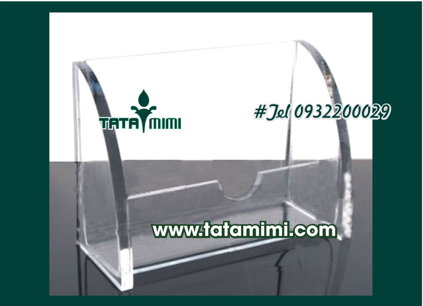 Kệ card mica làm từ 1 ngăn hay nhiều ngăn