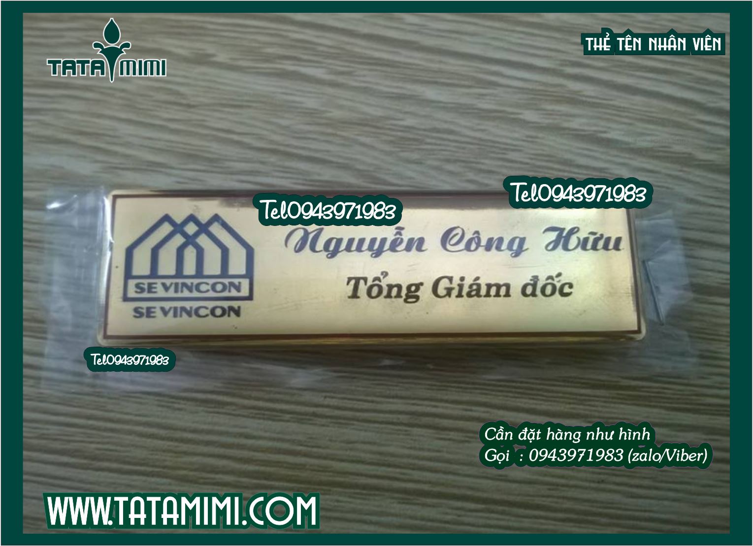 Biển tên cho nhân viên cài áo