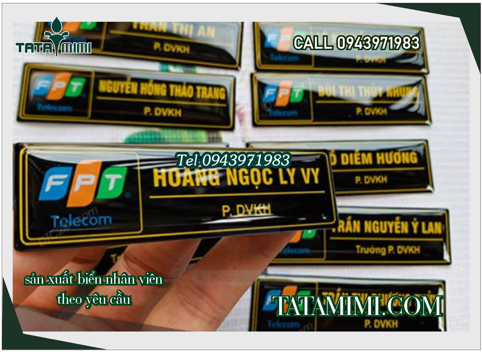 Biển tên nhân viên
