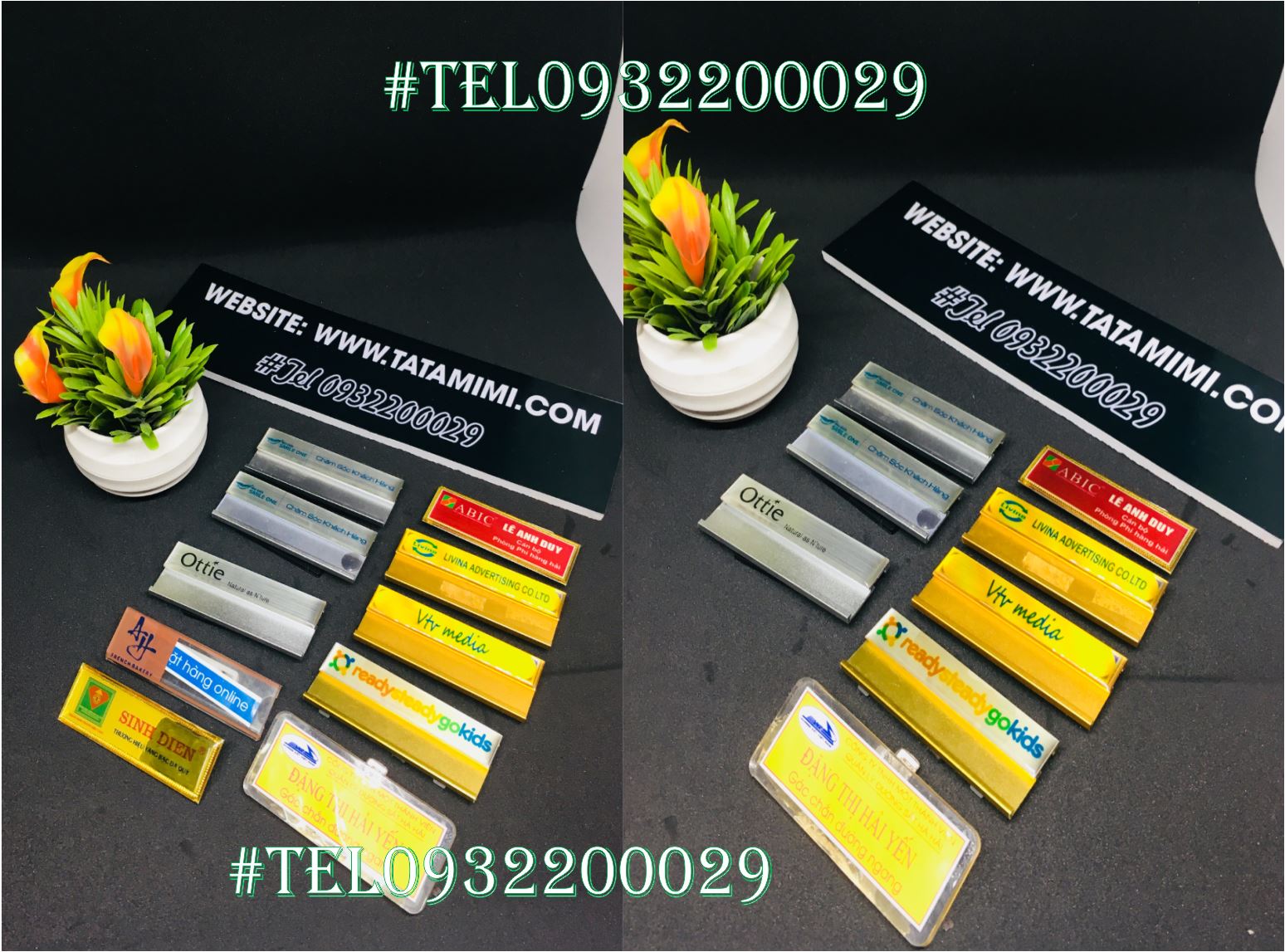 Thẻ tên nhân viên sản xuất số lương lớn cho công ty