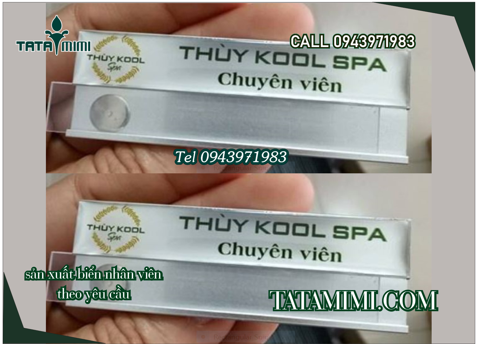 Thẻ tên nhân viên các công ty lớn hay dùng