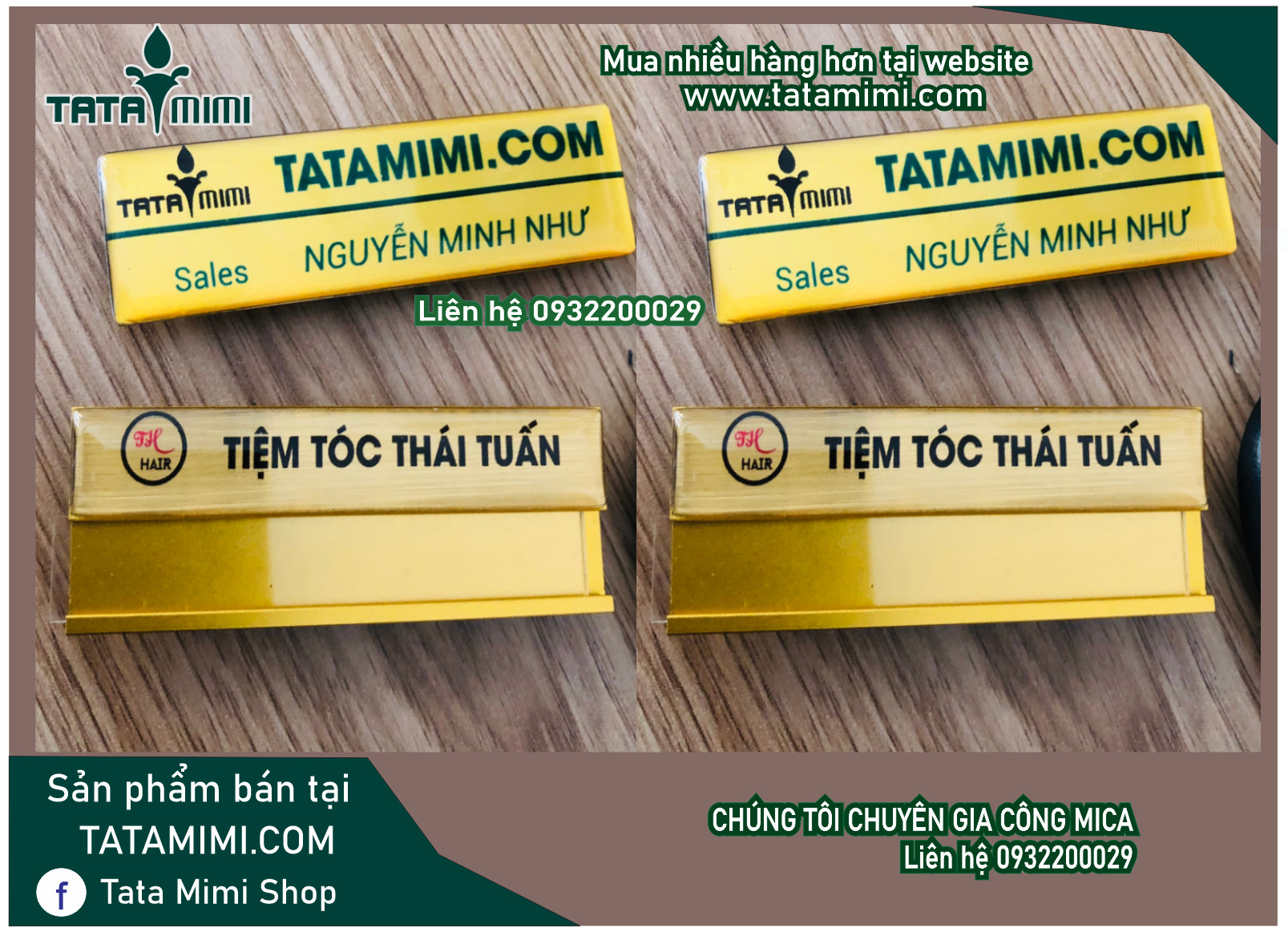 Thẻ tên nhân viên nên dùng chất liệu gì