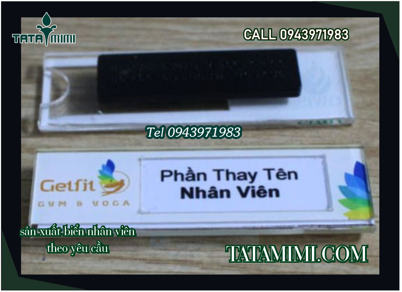 Thẻ tên nhân viên các công ty lớn hay dùng